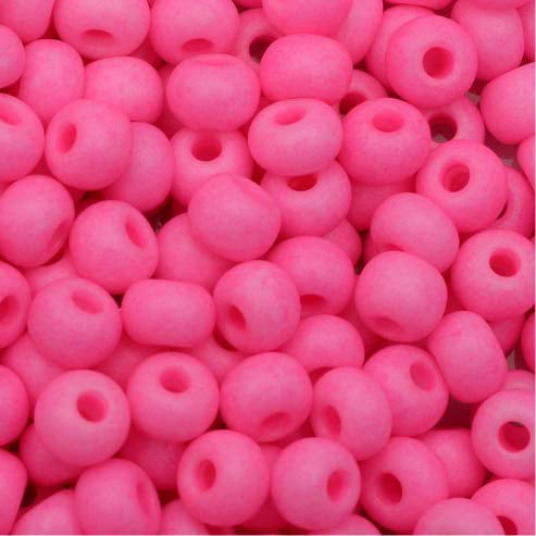 small 06mm     qty 6 Egg Balls hot pink